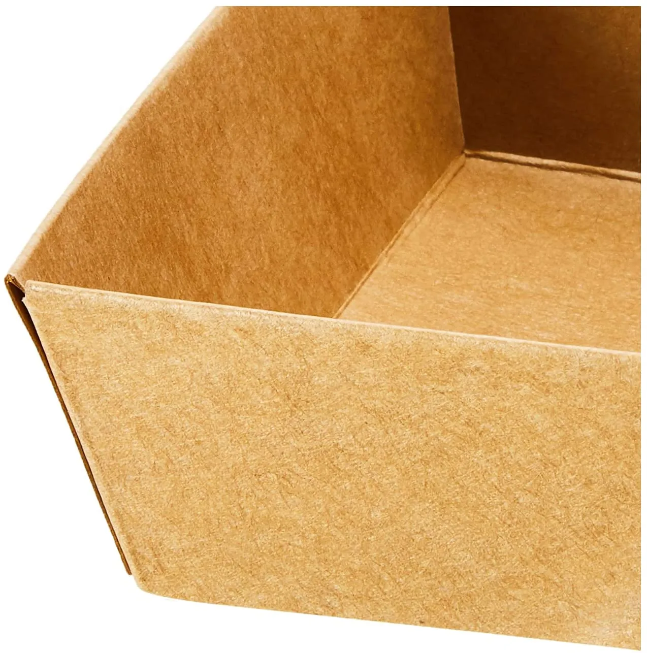 Large Paper Sushi Container, Tetra Sushi Box - Kraft Brown - 5" x 4 1/2" x 1 1/2" - 100ct Box