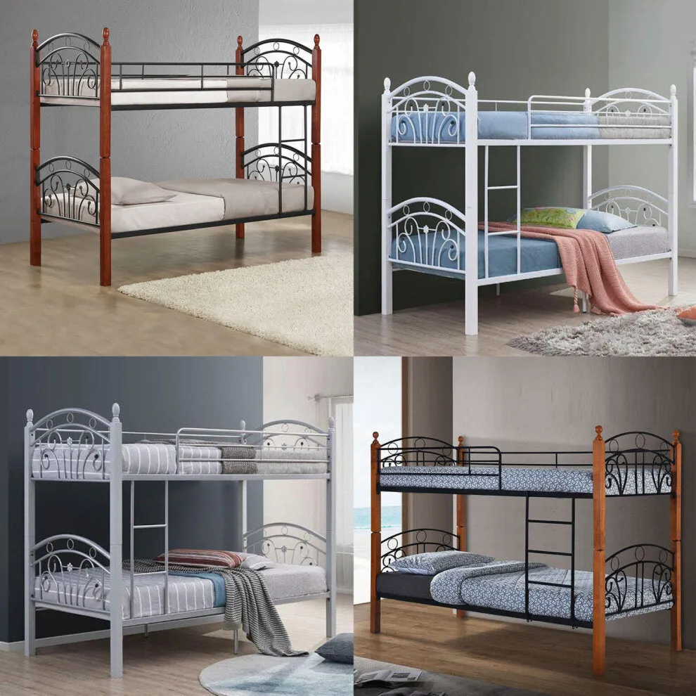 Metal Bunk Bed - Modern & Safe Space-Saving Solution