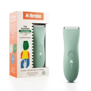 Open Box - MERIDIAN Trimmer Original, Pubic & Body Hair Trimmer for Men & Women, Below-the-Belt Groomer, Ball Trimmer, Bikini Trimmer, Sage