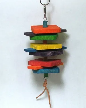 Pet Bird Toys Wood Stack