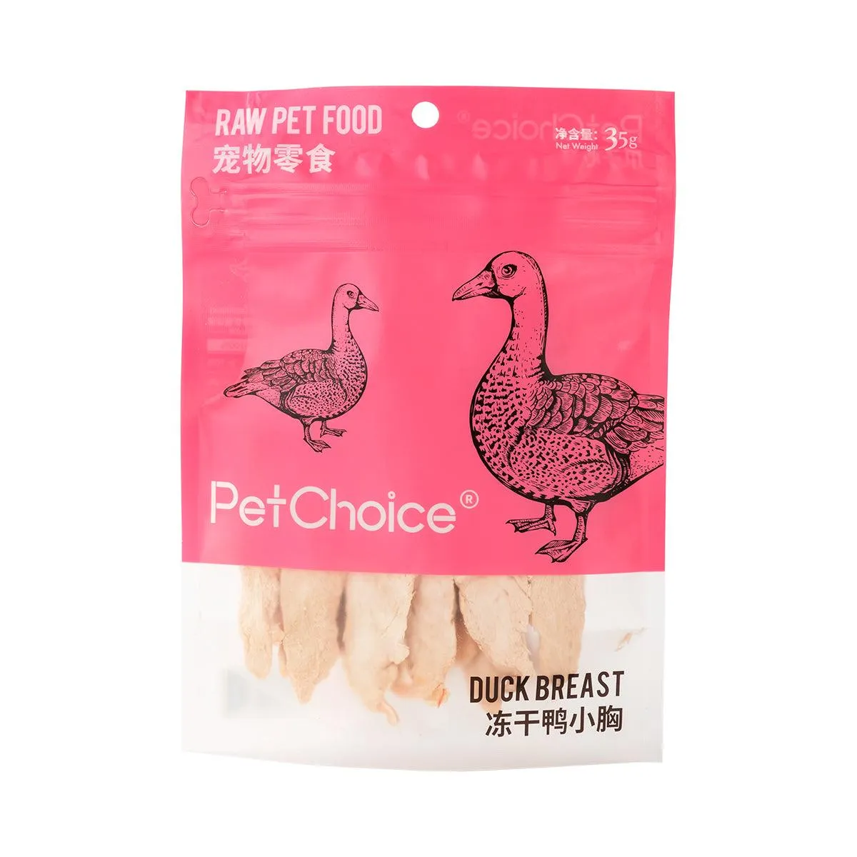 Pet Choice Freeze-Dried Duck Breast Cat Food Dog Treat