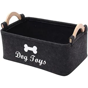 Pet Toy Box  Stylish Organizer for Toys Blankets  Food