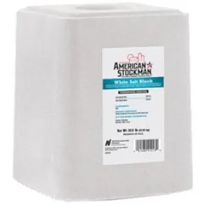 Plain White Salt Block Ag Salt, 50-Lbs.