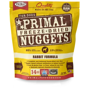 Primal Dog Freeze-Dried Rabbit Nuggets