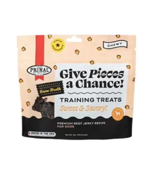 Primal Give Pieces A Chance - Beef with Broth Jerky Dog Treats