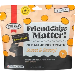 Primal Pet Foods Friend Chips Matter Jerky Treat Beef