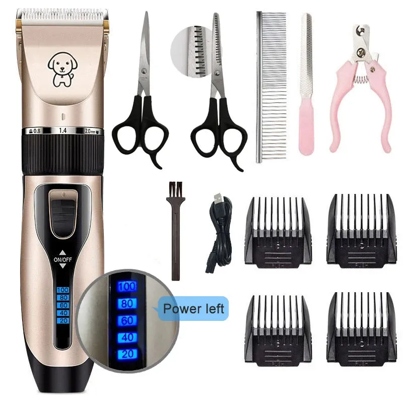 Professional Cordless Dog Grooming Clippers – Quiet, Rechargeable, and Perfect for All Breeds