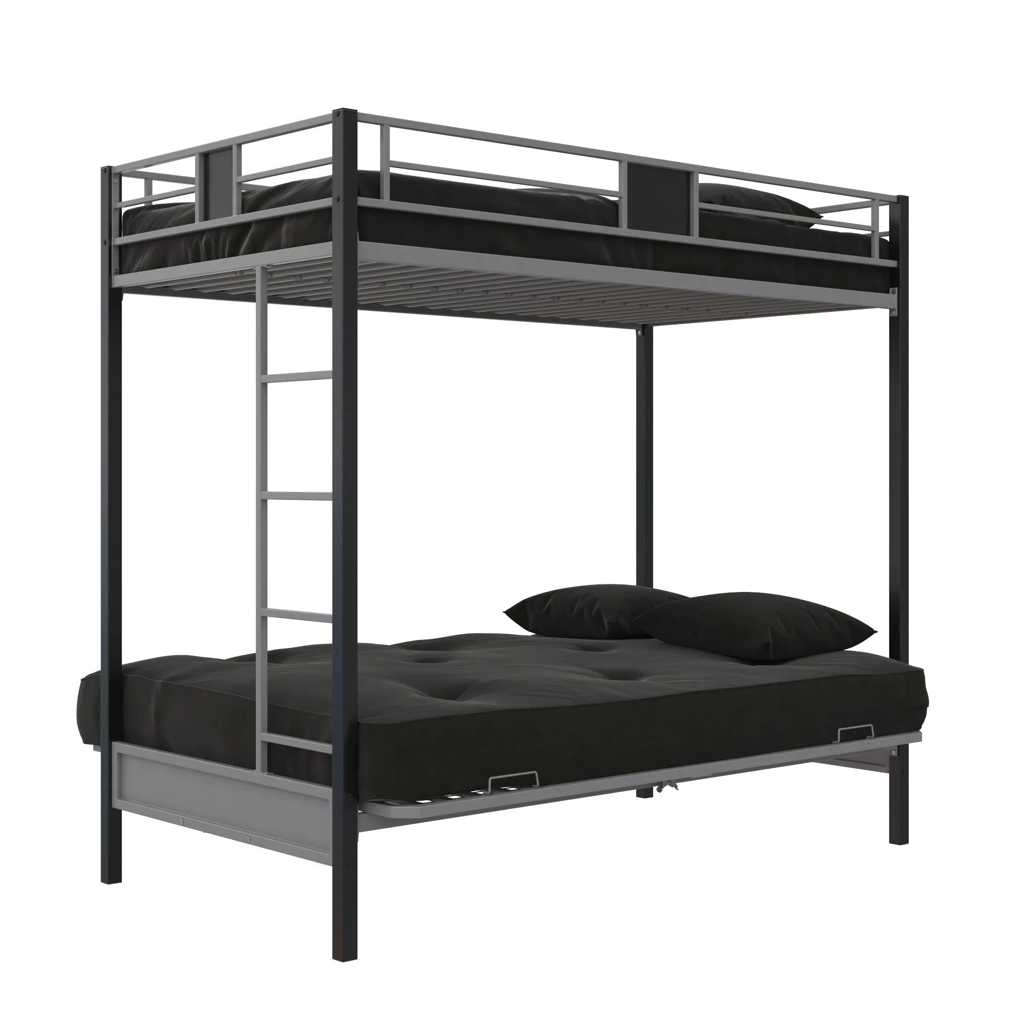 Silver Screen Loft Bed with Futon