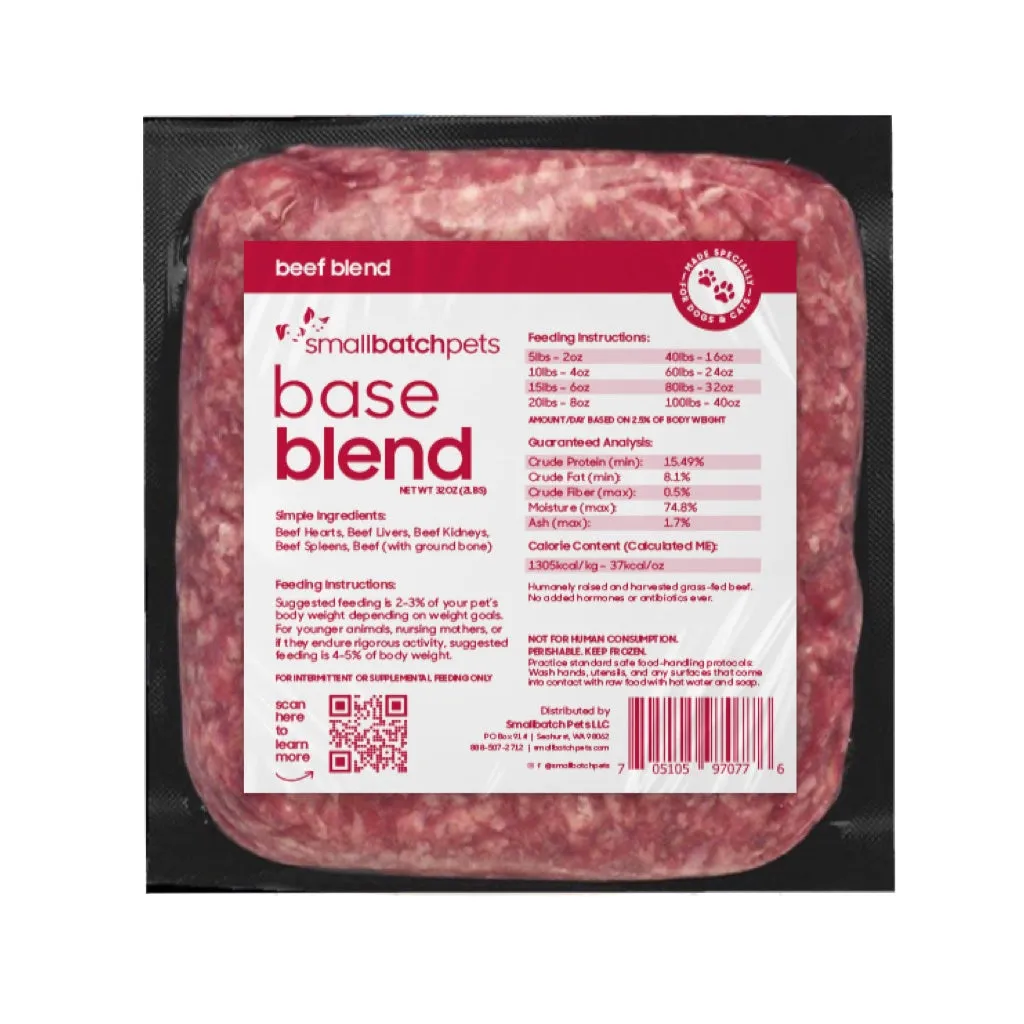 Smallbatch Frozen Raw Beef Blend 2lb