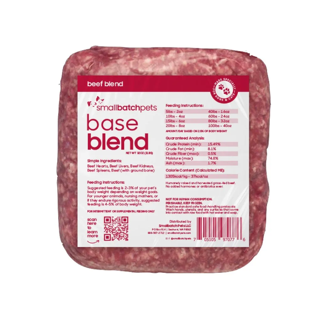 Smallbatch Frozen Raw Beef Blend 2lb