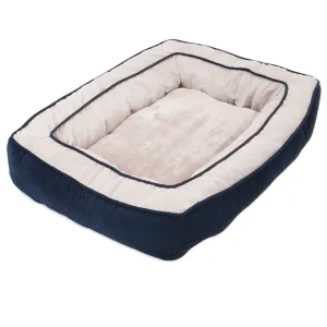 SnooZZy Chevron Chenille Bumper Bed - Navy