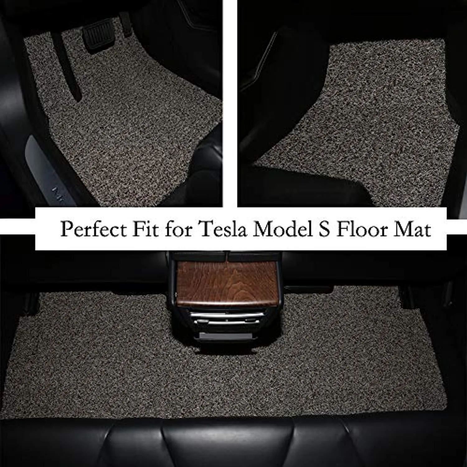 Tesla Model S Floor Mats Set, All Weather, Gray