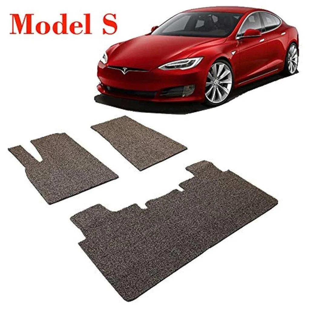 Tesla Model S Floor Mats Set, All Weather, Gray