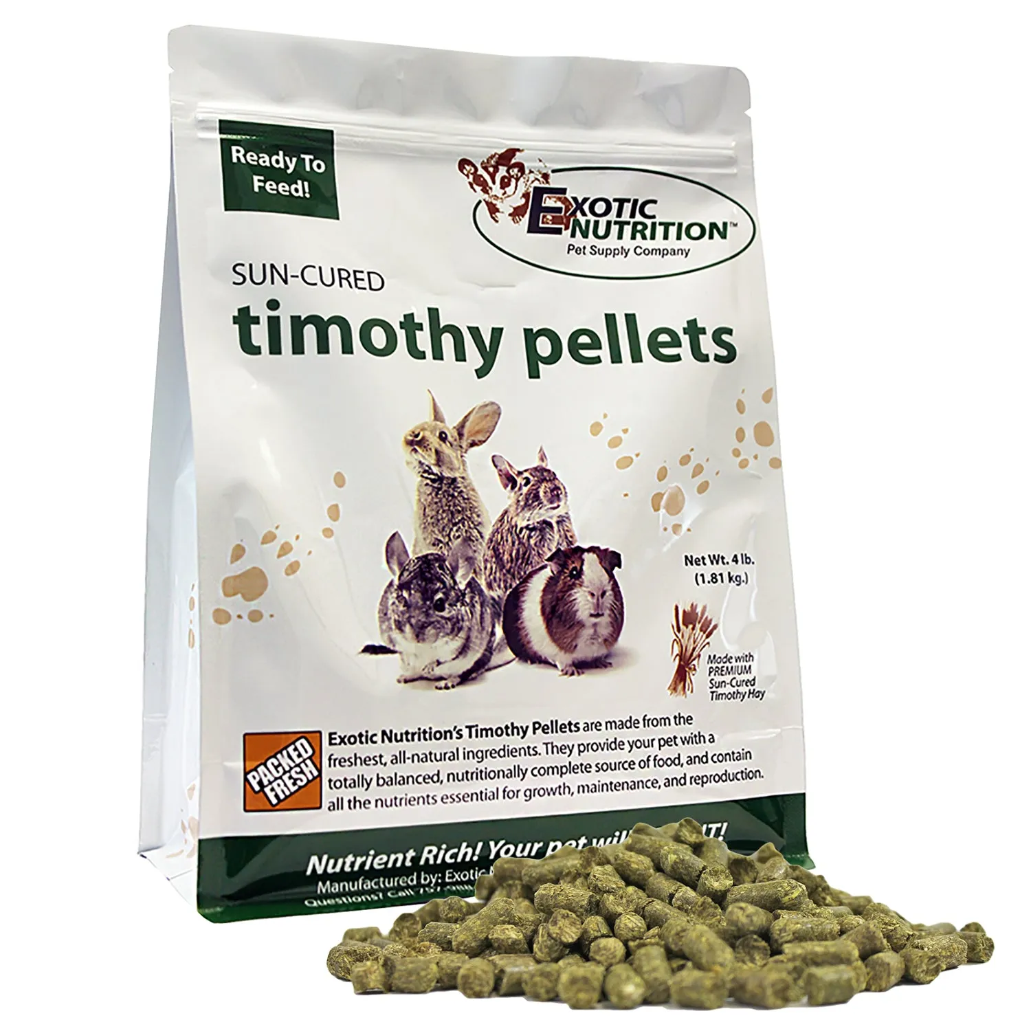 Timothy Pellets Rabbit & Guinea Pig Food