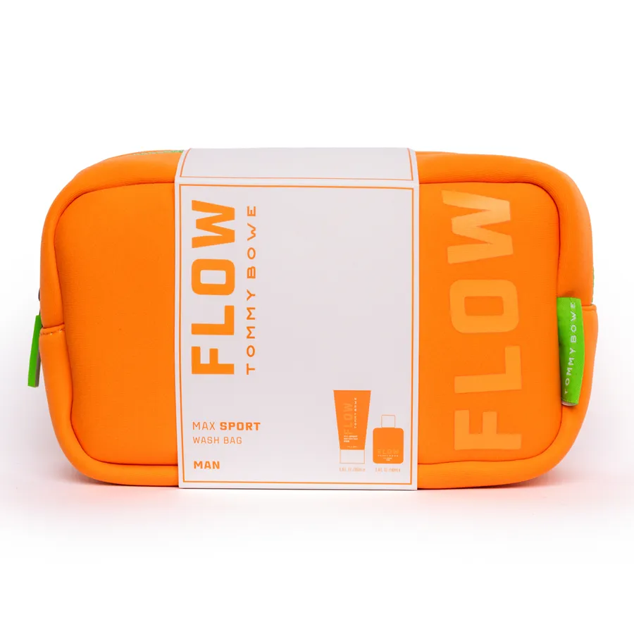 Tommy Bowe Flow Max Sport Wash Bag 2 Piece Giftset