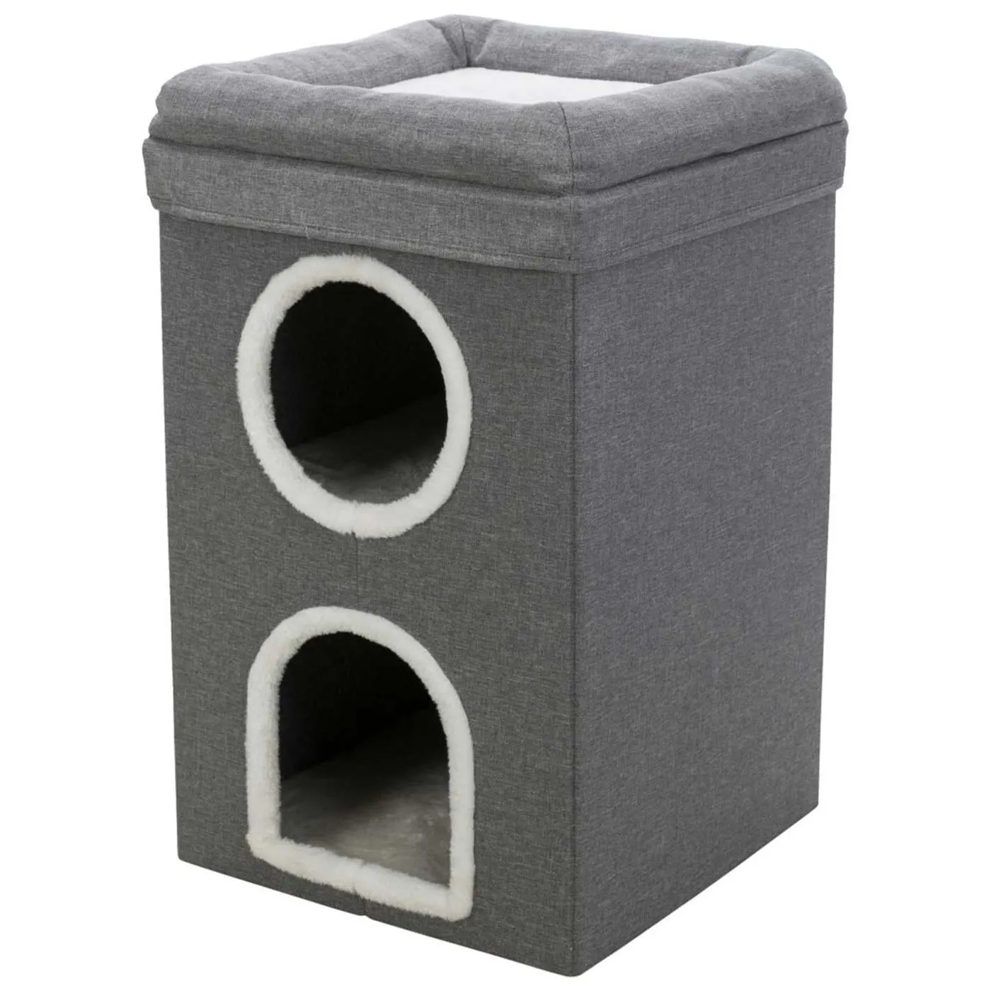 Trixie Grey & White Saul Cat Tower