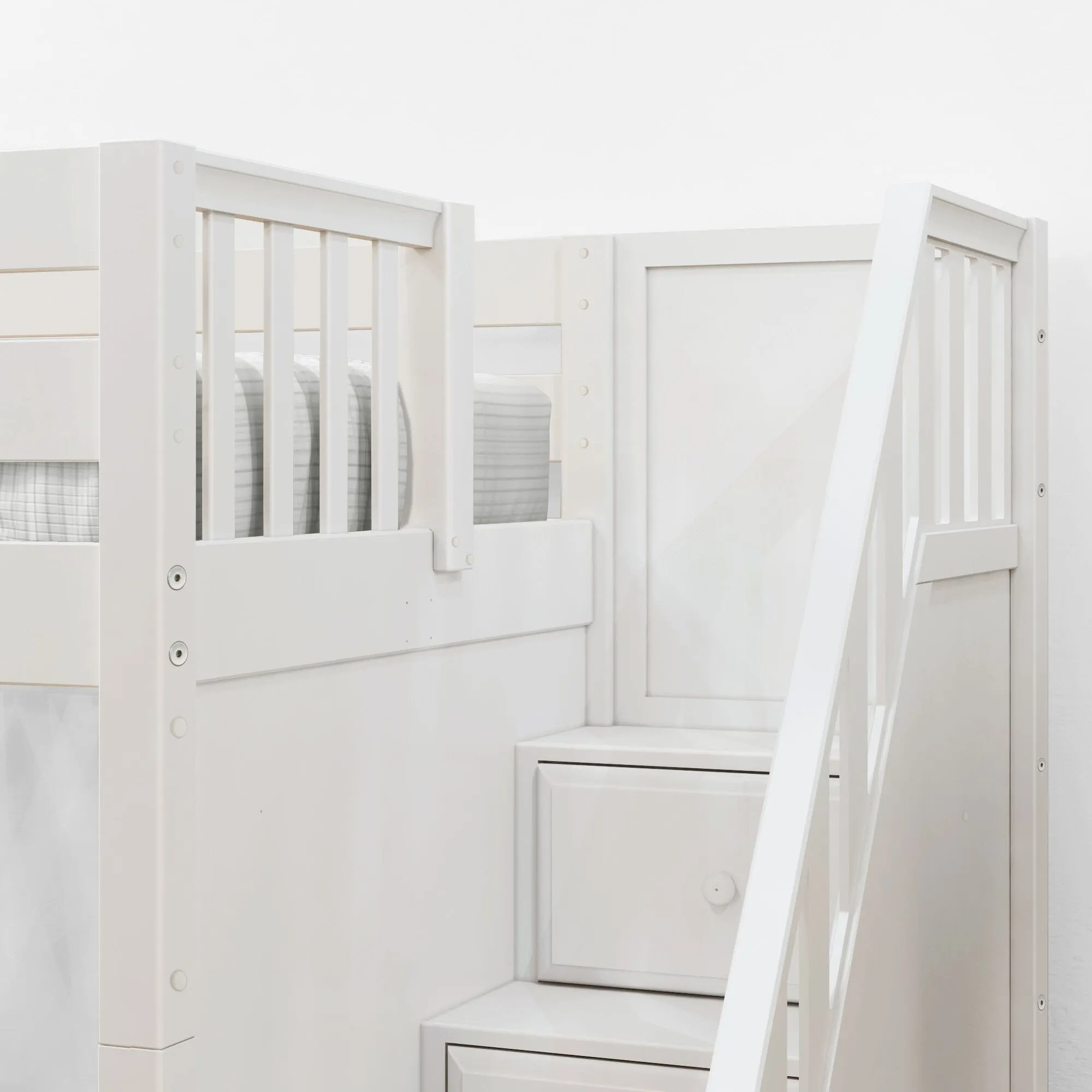 Twin Medium Bunk Bed with Stairs and Slide