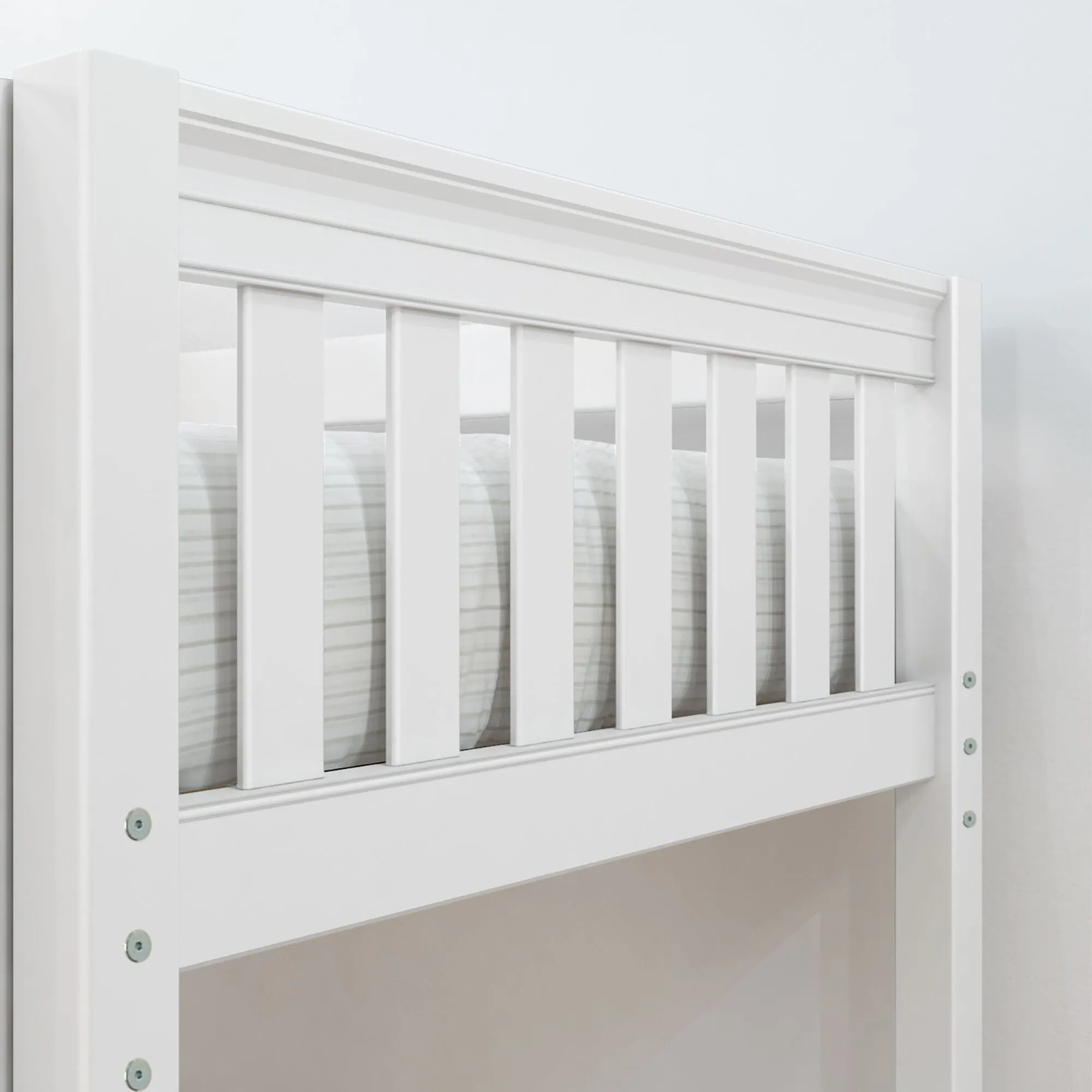 Twin Medium Corner Bunk with Straight Ladder and Angled Ladder