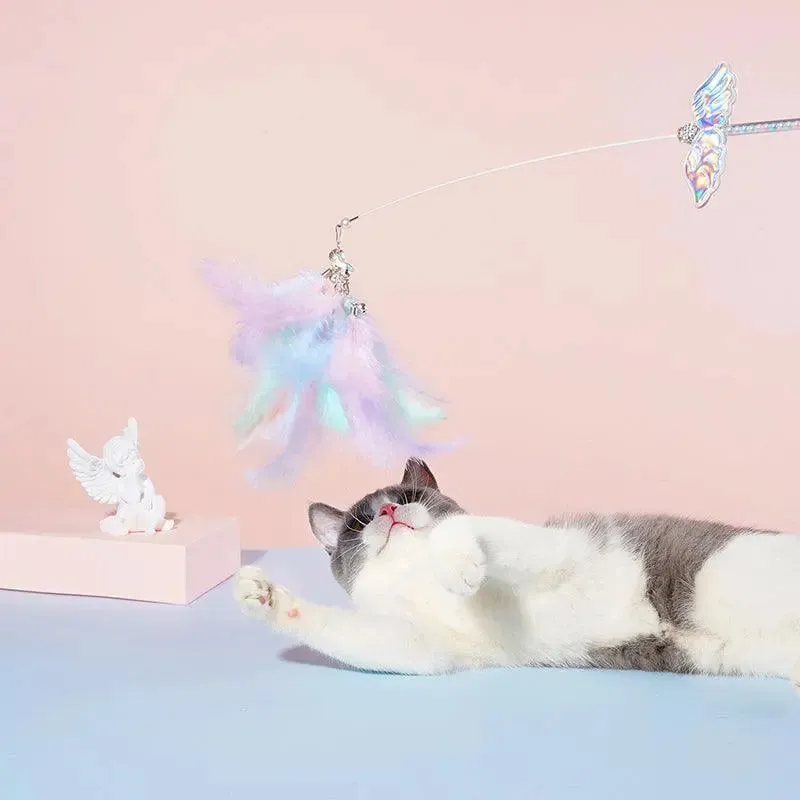 Unicorn Fairy Cat Wand Toy – Engage & Entertain Your Feline Friend