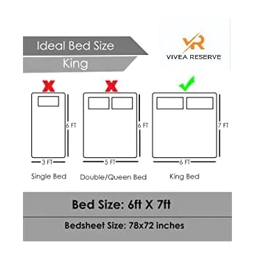 VIVEA RESERVE 300 TC Cotton Feel Glace Cotton Elastic Fitted Bedsheet King Size Double Bed with 2 Pillow Covers (78" x 72" inch, Wine Color)