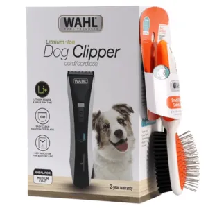 Wahl Lithium Pet Clippers with Bonus De-Shedding Glove