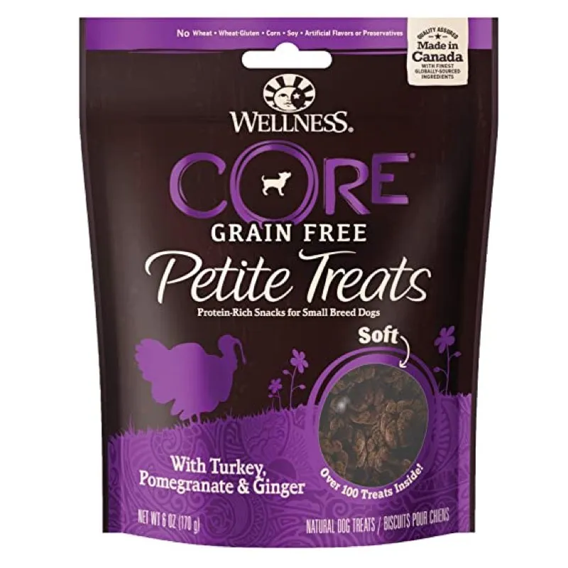 Wellness Core Petite Treats Turkey, Pomegranate & Ginger Soft Dog Treats 170g