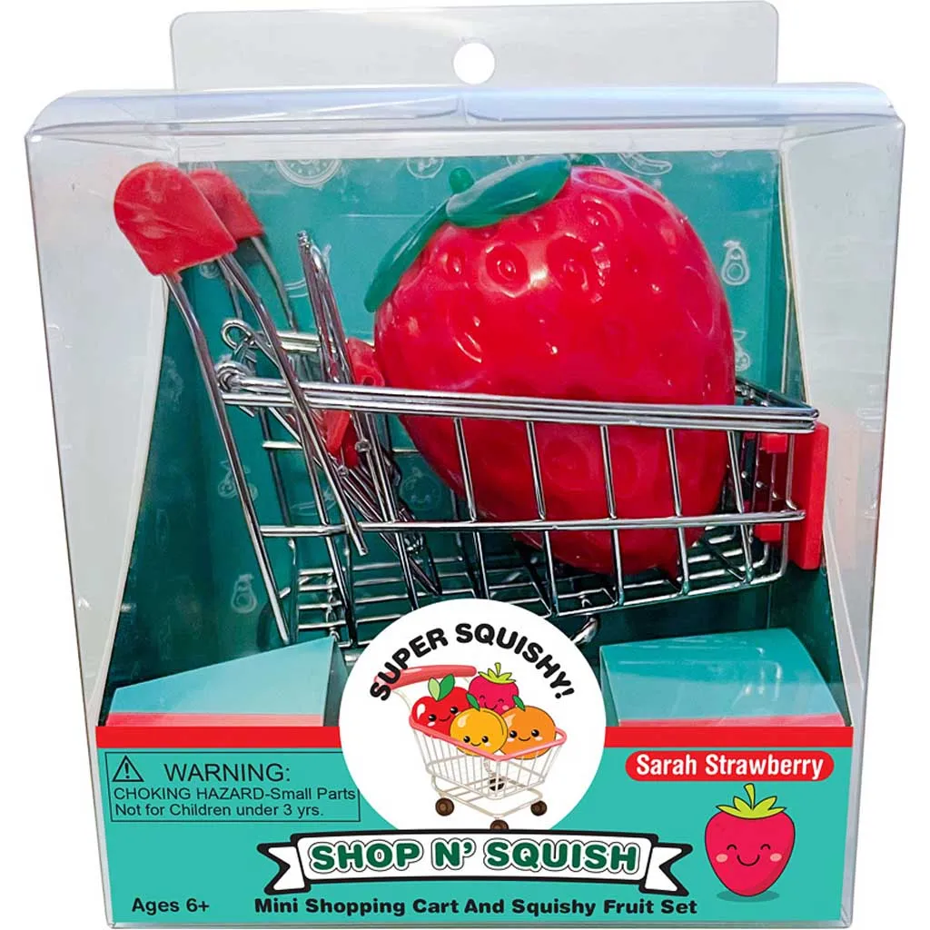 Zorbitz Shop n' Squish Strawberry Sensory Fidget Toy